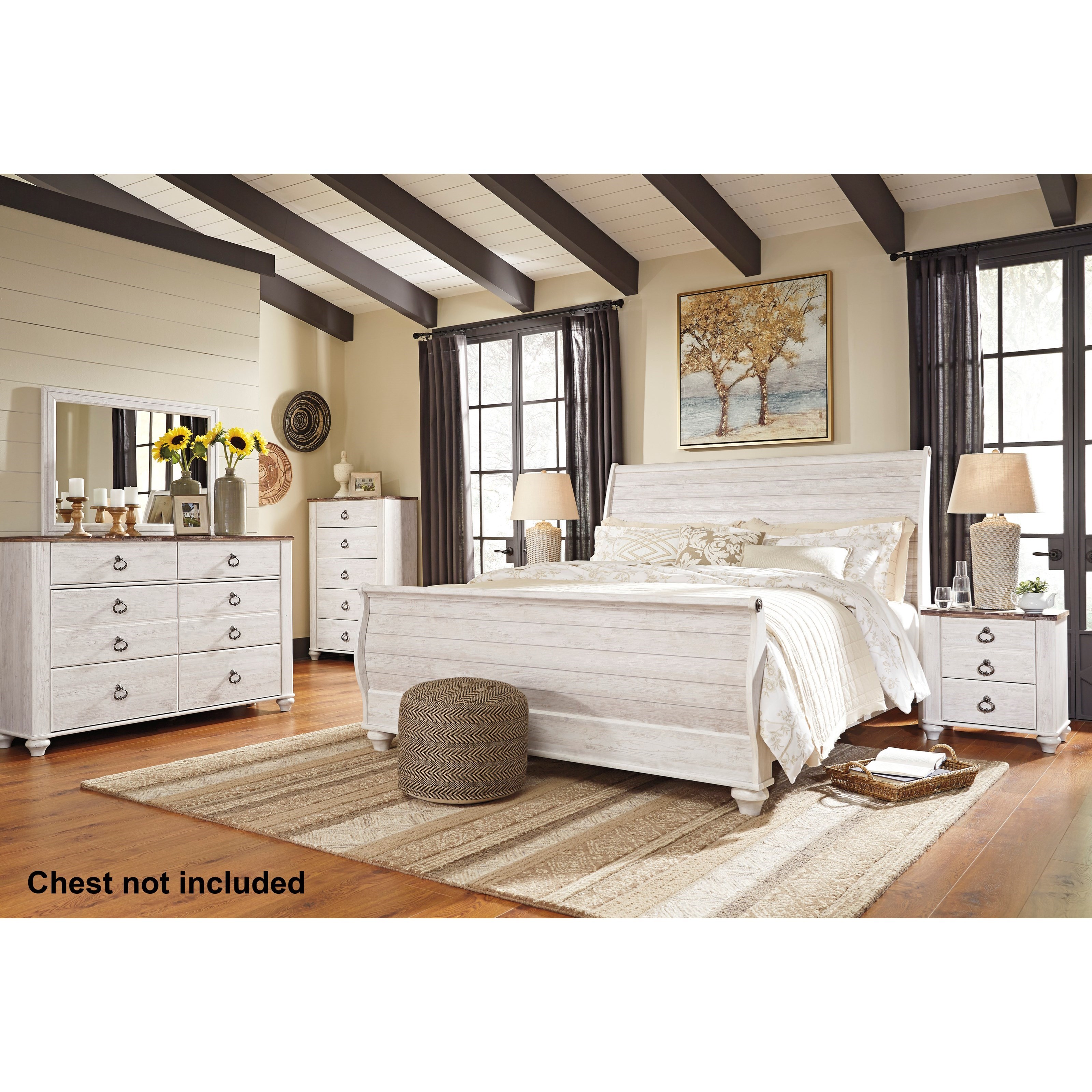 Willowton queen sleigh bed hot sale